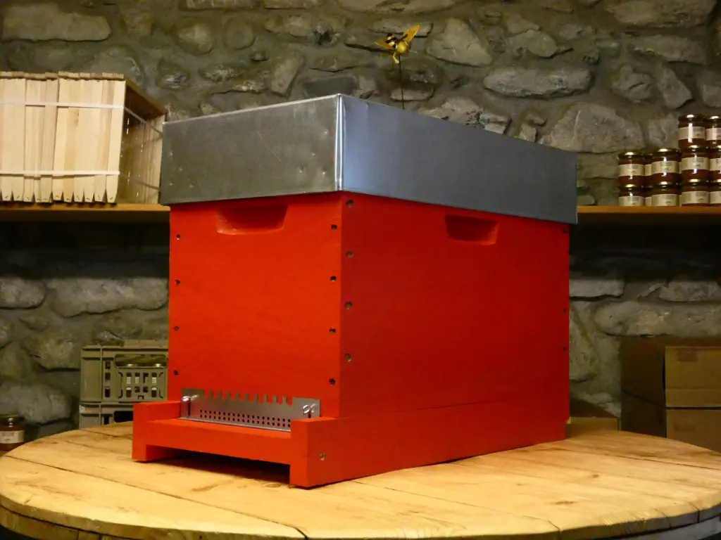 Ruchette 6 cadres Dadant montée et peinte